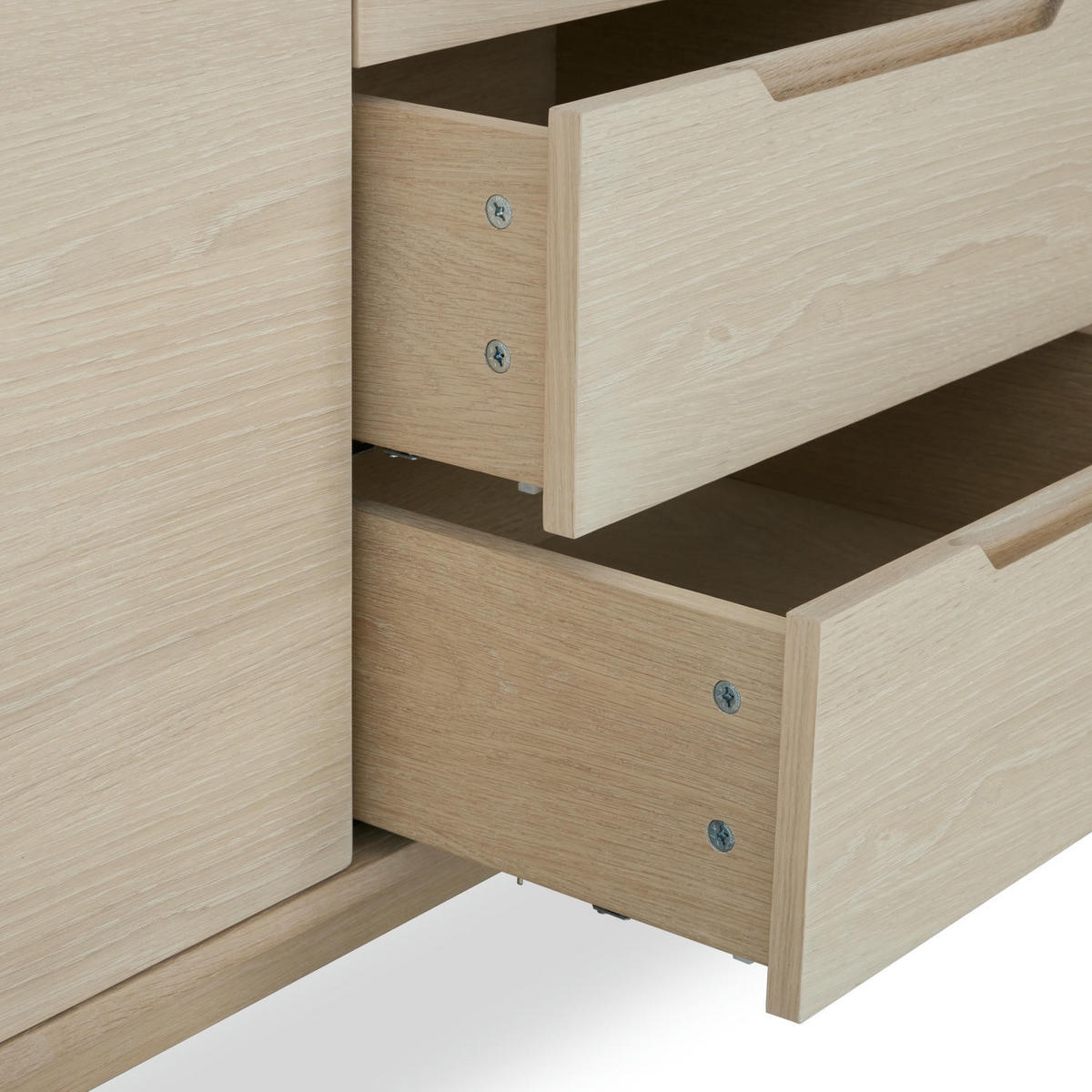 SIDEBOARD Eiche bianco - Eiche Bianco/Eichefarben, Holz/Holzwerkstoff (160/80/45cm) - Furnhouse