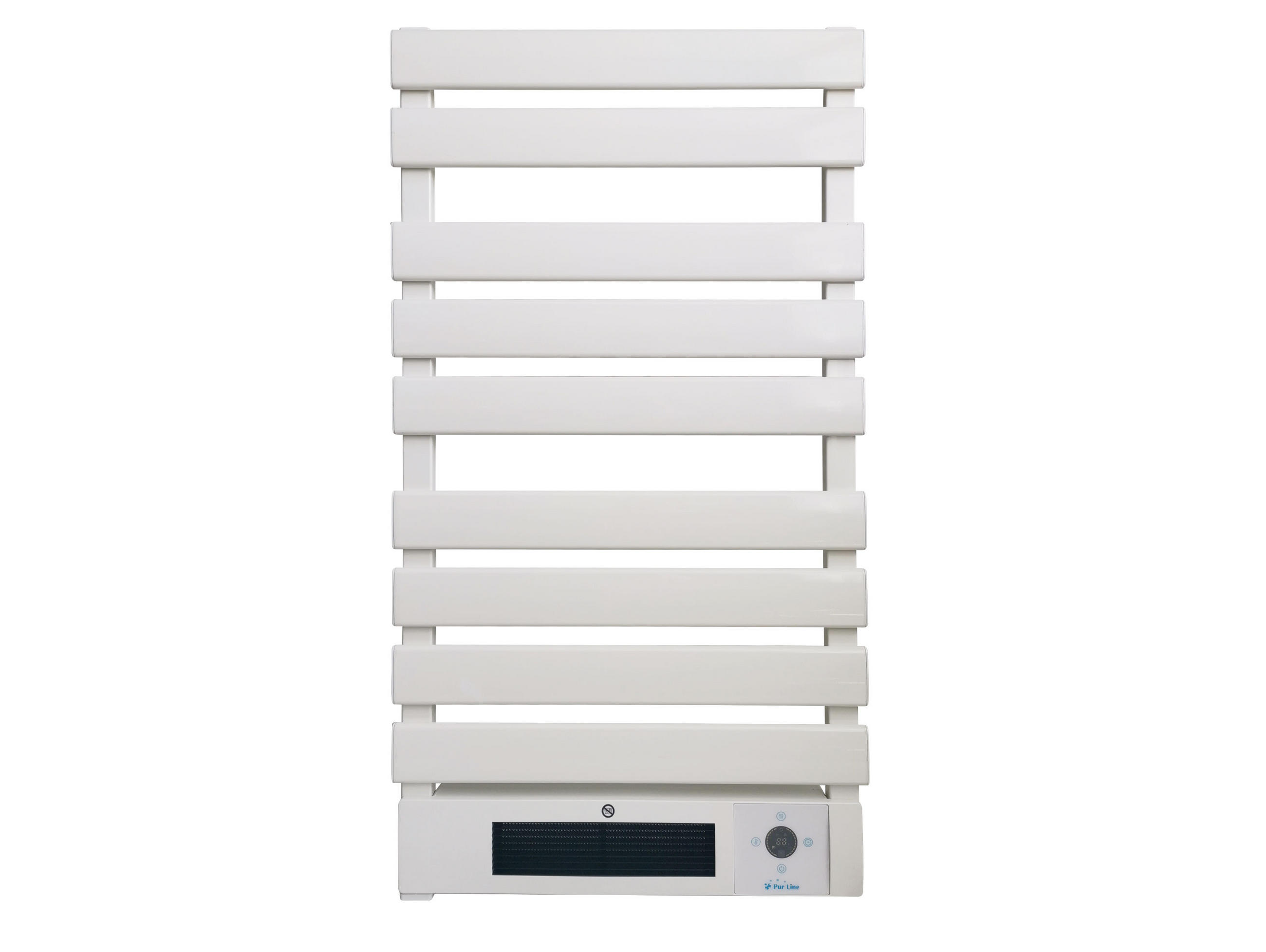 HANDTUCHTROCKNER Weiß mit Elektrosystem und Wandhalterung 2000 W - Weiß, Metall (55/105/6cm) - Purline