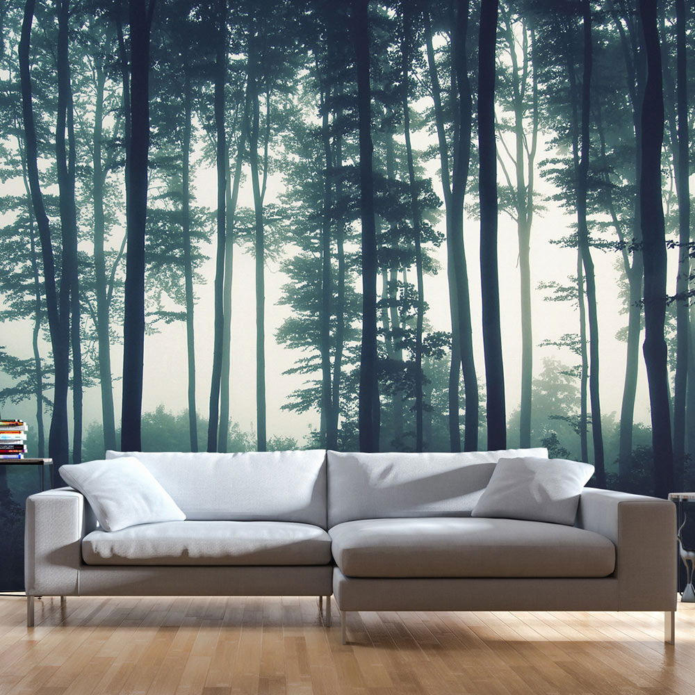 VLIESTAPETE Grün 250/175 cm - Blau/Grün, Textil (250/1cm) - KUNSTLOFT