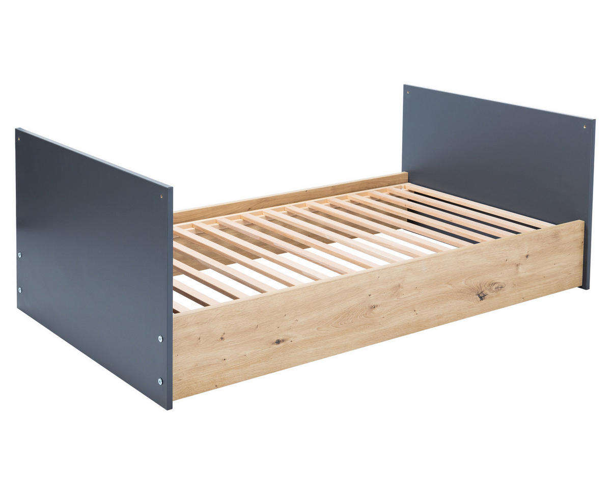 BABYZIMMER Mega-Set Alessio 7-tlg. - Anthrazit/Silberfarben, Holzwerkstoff/Kunststoff (1/1/1cm) - arthur berndt