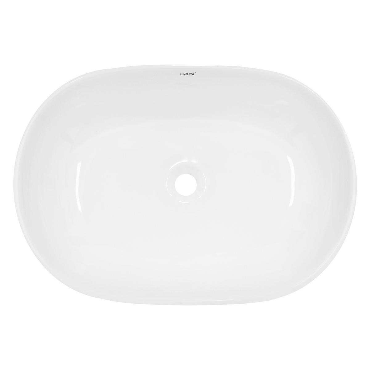 WASCHBECKEN - Weiß, Keramik (42/14.5/60cm) - LuxeBath