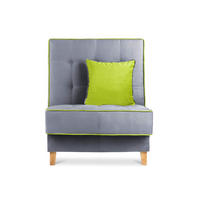 KLAPPSESSEL DOZER einem kleinen Bettkasten, Hellgrau - Hellgrau, Textil (80/94/93cm) - KONSIMO®