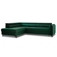 ECKSOFA Alice, Seite: Links - Grün, Holz/Textil (250/179cm) - Sofnet