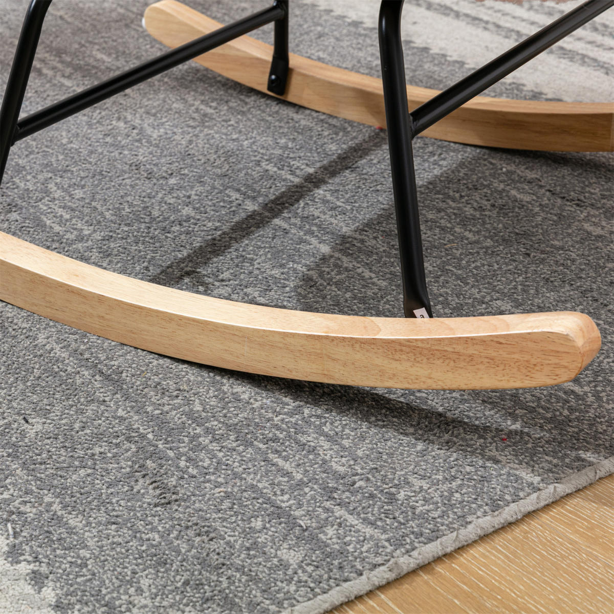SCHAUKELSTUHL, Beige - Beige, Holz (81.79/92.96/66.8cm)