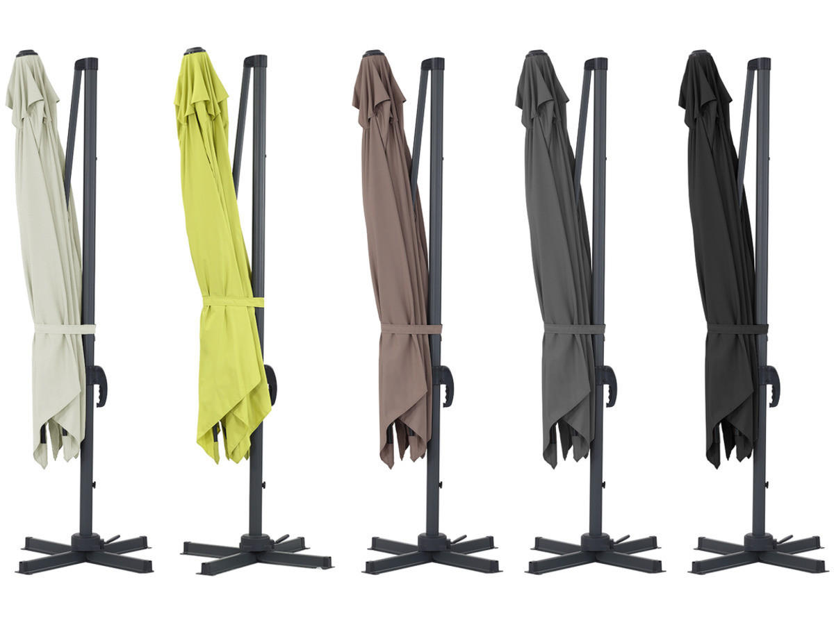 SONNENSCHIRM sun 3 Braun - Braun, Metall (300/300cm) - Habitat Garten