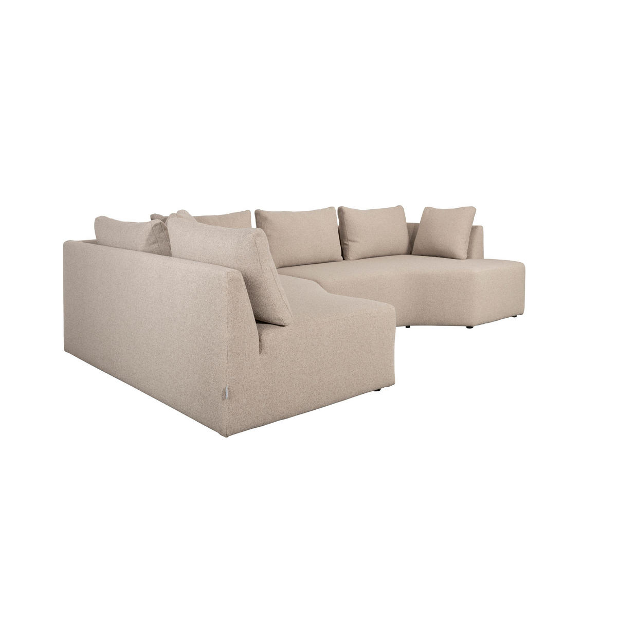 ECKSOFA 4,5-SITZER Prosper Links Cappuccino/ Beige - Beige, Kunststoff (301/79/126cm) - Zuiver