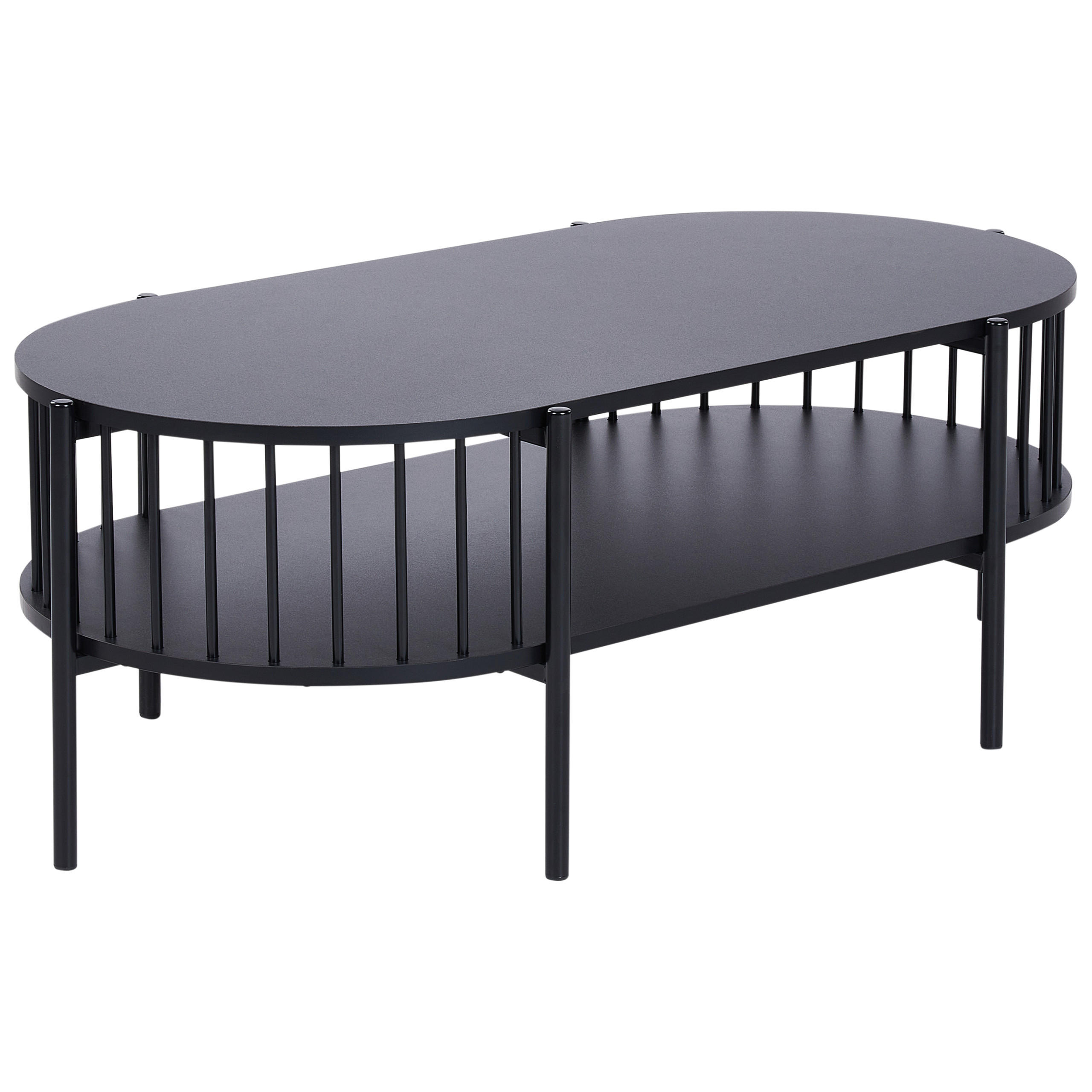 COUCHTISCH Schwarz Oreana - Schwarz, Holzwerkstoff (103/50/36cm) - Beliani