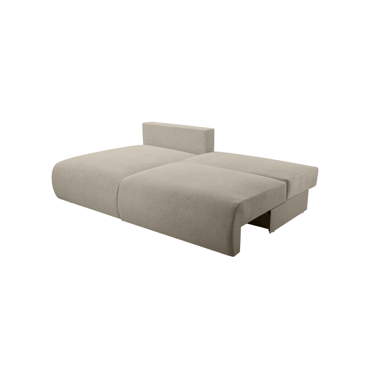 ECKSOFA Ripley mit Schlaffunktion, Hellgrau - Hellgrau, Textil (223/150cm) - Fedve