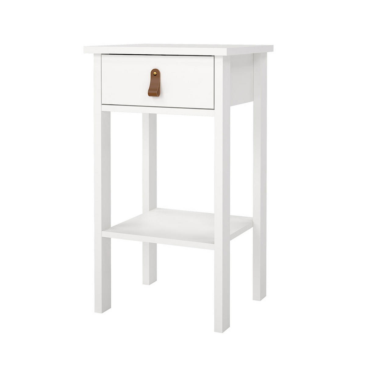NACHTTISCH, Madrid, Weiß, Holzwerkstoff, 40 x 35 x 71 cm - Weiß, Holzwerkstoff (40/71/35cm) - ebuy24