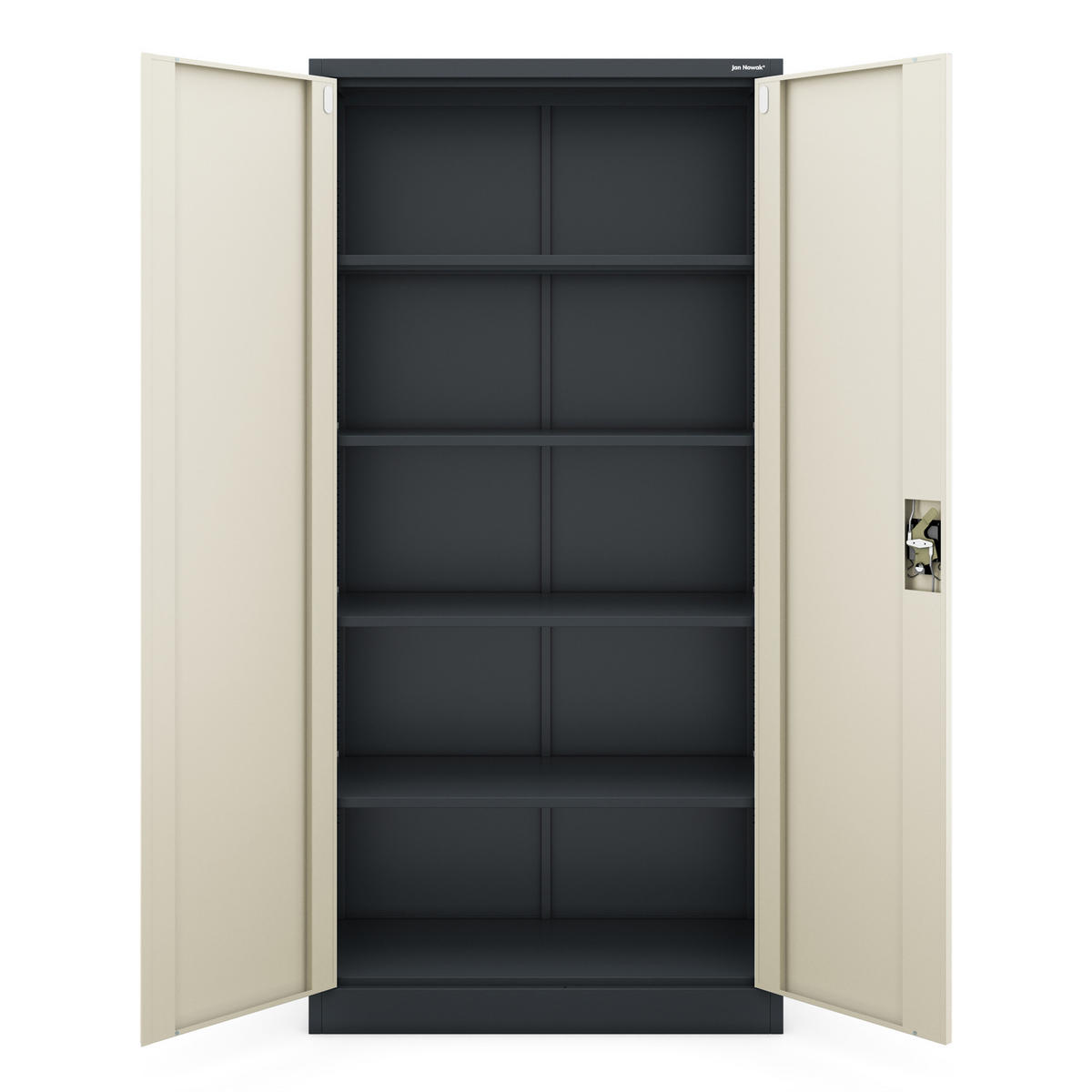 BÜROAKTENSCHRANK JAN 185 x 90 x 40 cm - Anthrazit/Sonoma Eiche, Metall (90/185/40cm) - Jan Nowak