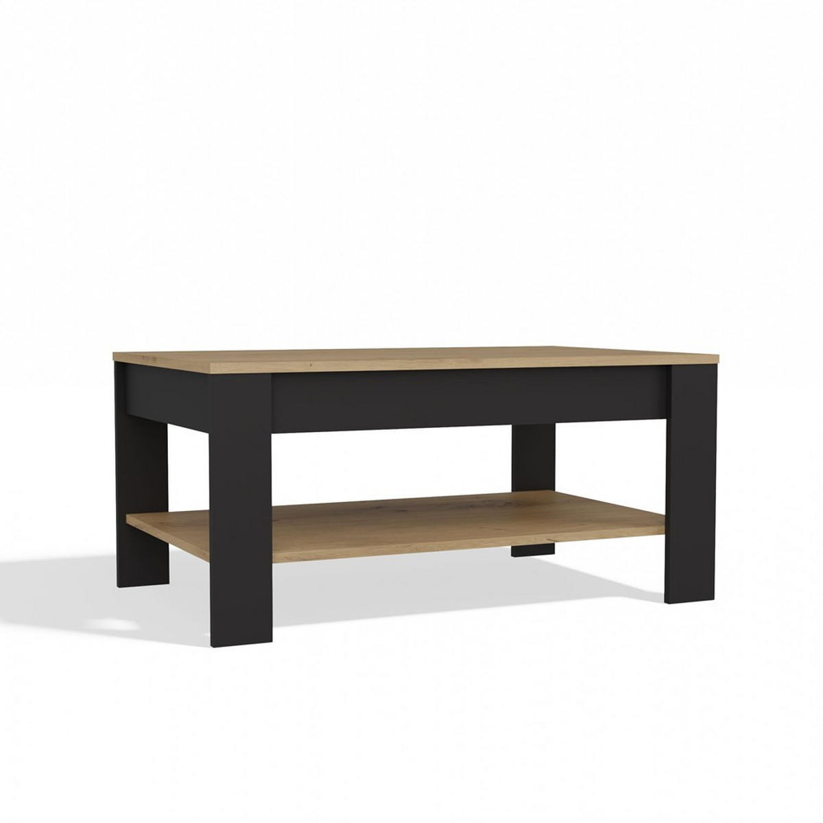 STOLIĆ ZA KAVU Artisan, crni 93/44/58 - crna, drvni materijal (58/93/44cm) - RAUMHIRSCH FURNITURE