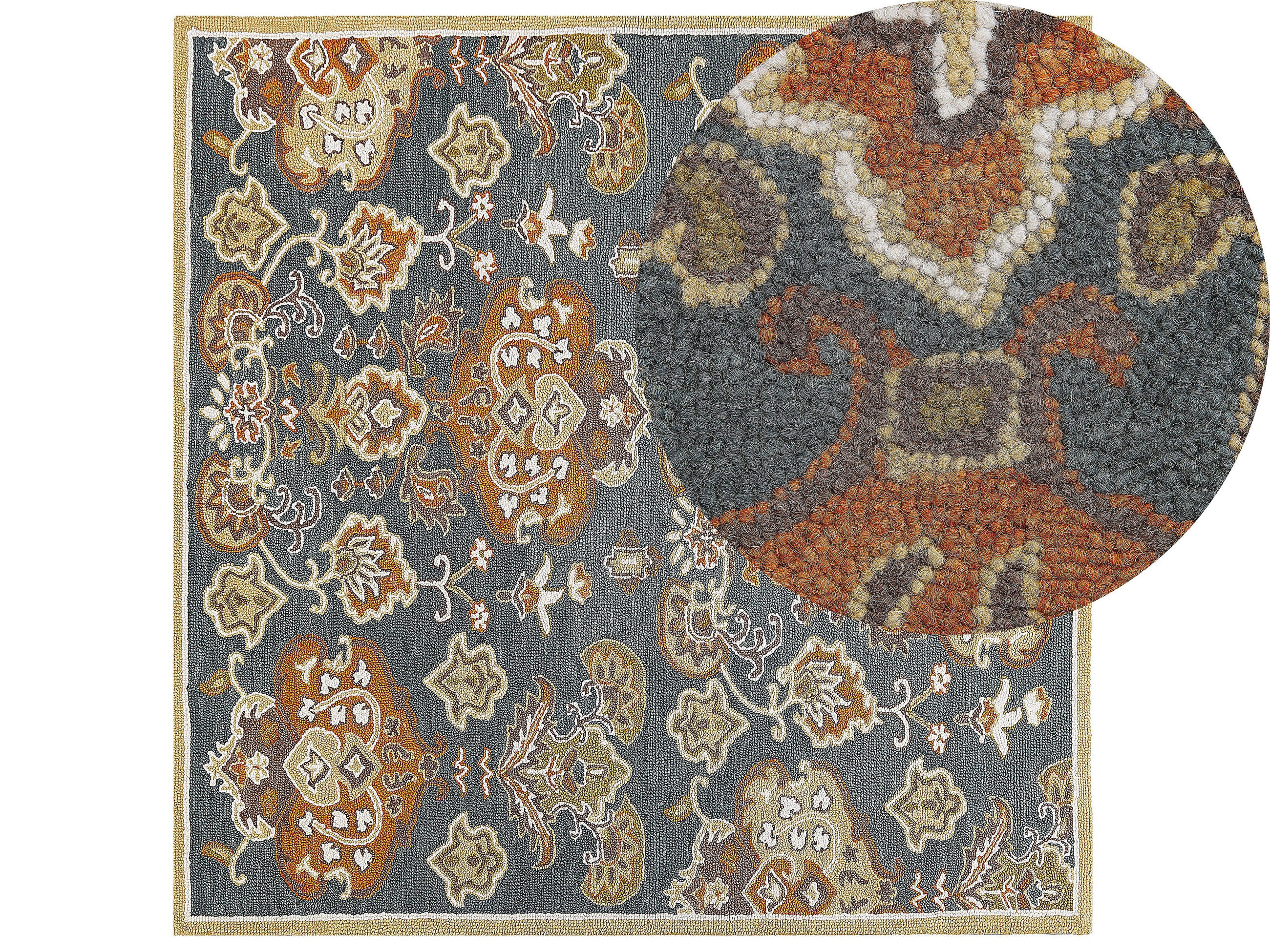 VINTAGE-TEPPICH Umurlu 200/200 cm - Multicolor, Textil (200/200cm) - Beliani