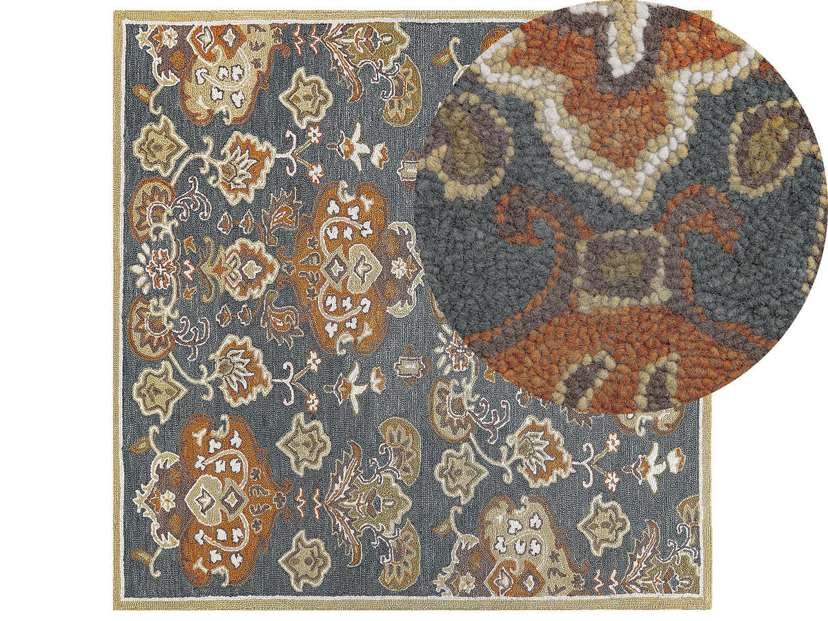 VINTAGE-TEPPICH Umurlu 200/200 cm - Multicolor, Textil (200/200cm) - Beliani