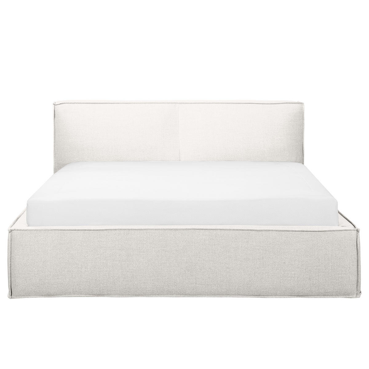 POLSTERBETT - Weiß, Textil (180/200cm) - home24