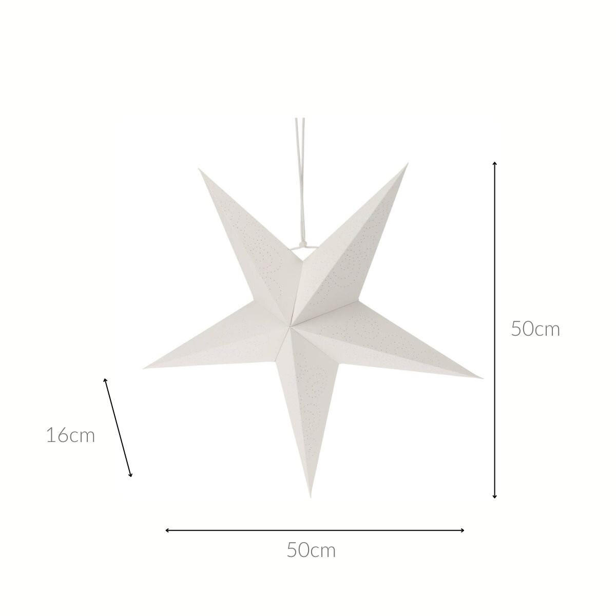 FENSTERSCHMUCK Papierstern 45 cm - Weiß, Papier (14/45/45cm) - Home Styling Collection