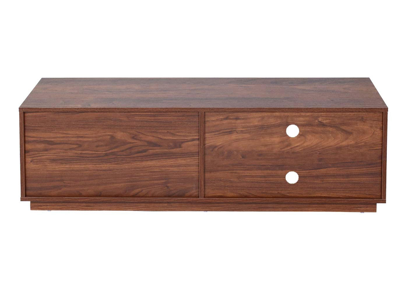 TV-RACK Walnuss Dekor - Walnussfarben, Holzwerkstoff (140/42/40cm) - MCW