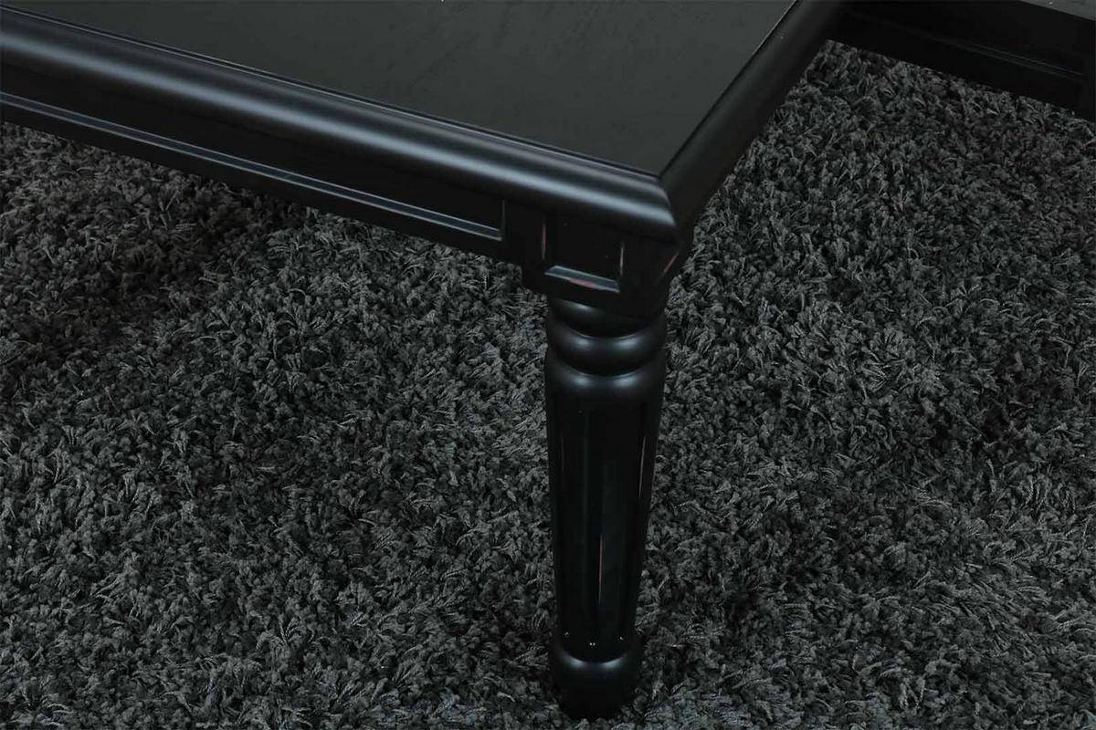 COUCHTISCH mit 2 Schubladen, schwarz - Weiß, Holzwerkstoff (135/75/51cm) - ebuy24
