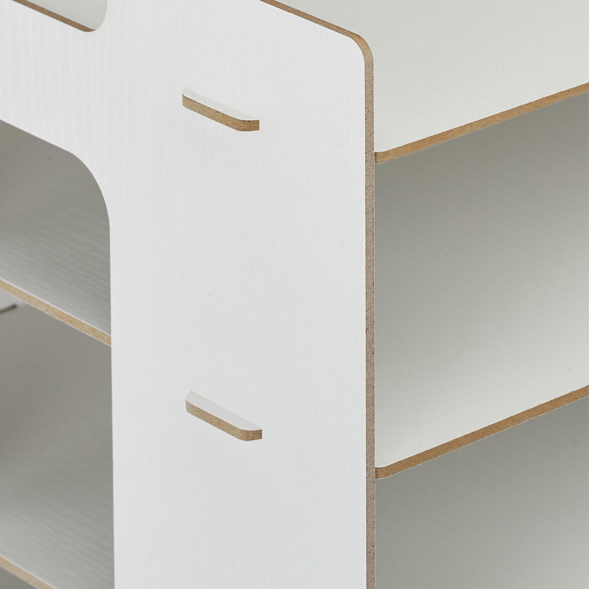 ZÁSOBNÍK na listy - biela, kompozitné drevo (32.5/27/25cm) - Relaxdays