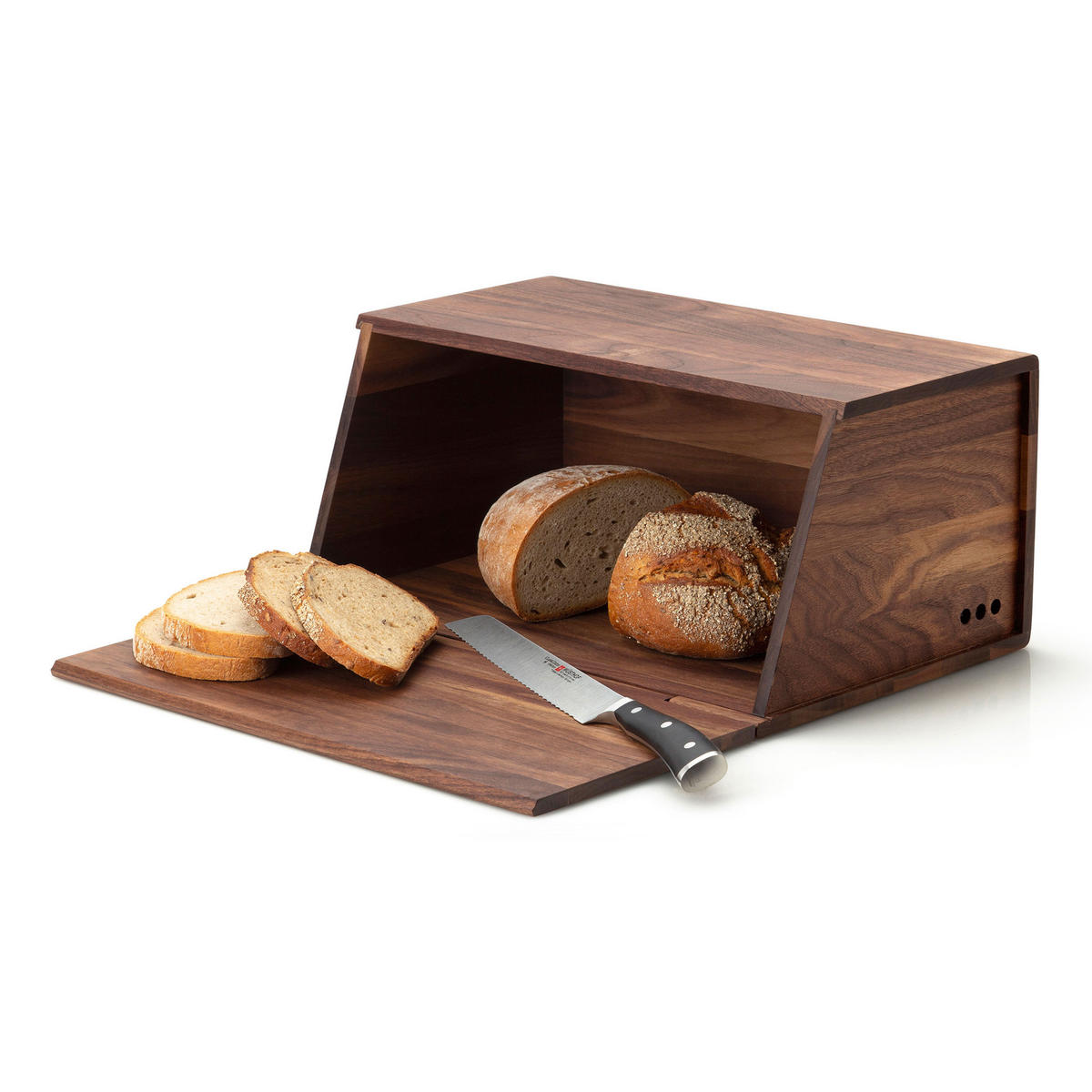 BROTKASTEN, Walnussholz, 40 x 26 x 18.5 cm - Braun, Holz (28/20/41cm) - Continenta
