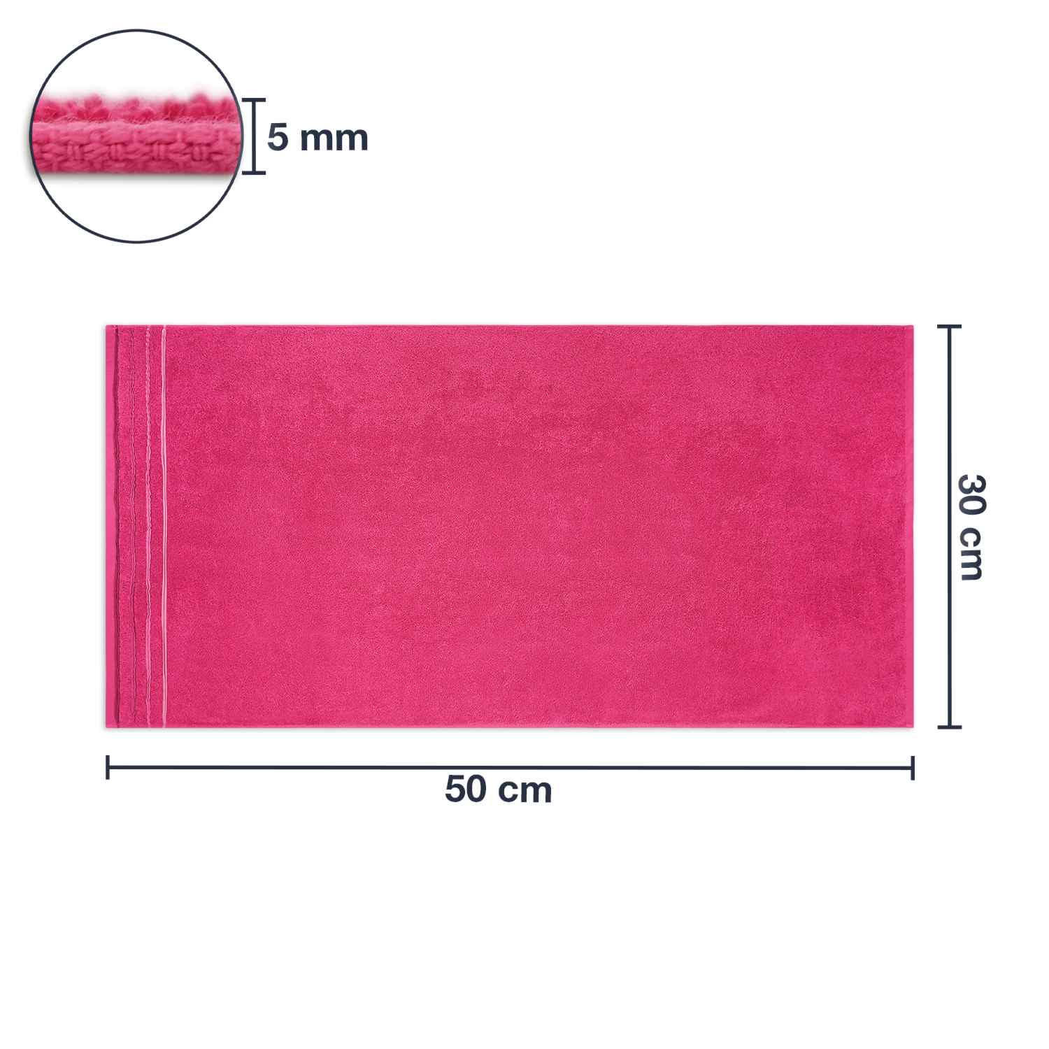 GÄSTETUCH JASMINA - Pink, Textil (30/50cm) - WohnDirect