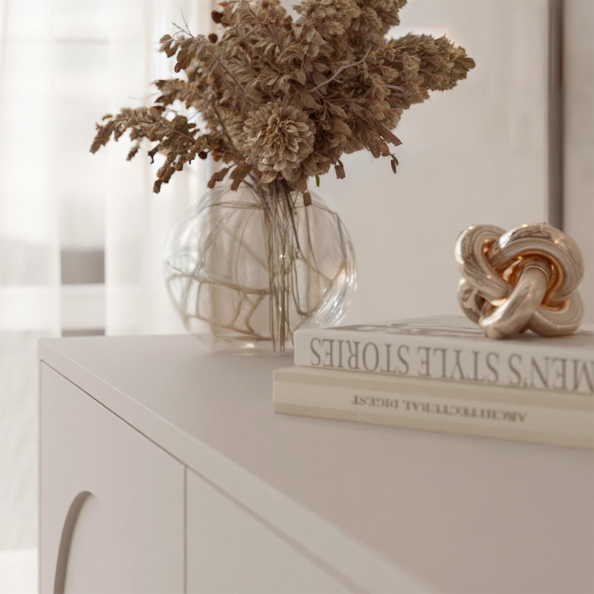 SIDEBOARDS ARIADNA Kaschmir viertürig - Kaschmir, Holzwerkstoff (204/83/35cm)