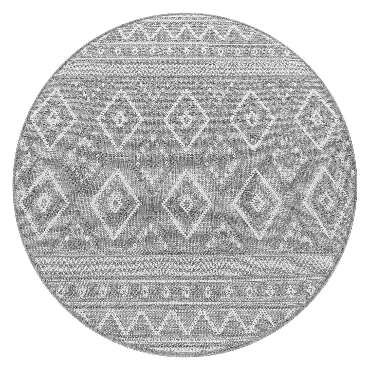 OUTDOORTEPPICH 80/80 cm Vermont 184 - Grau, Kunststoff (80/80cm) - Paco Home