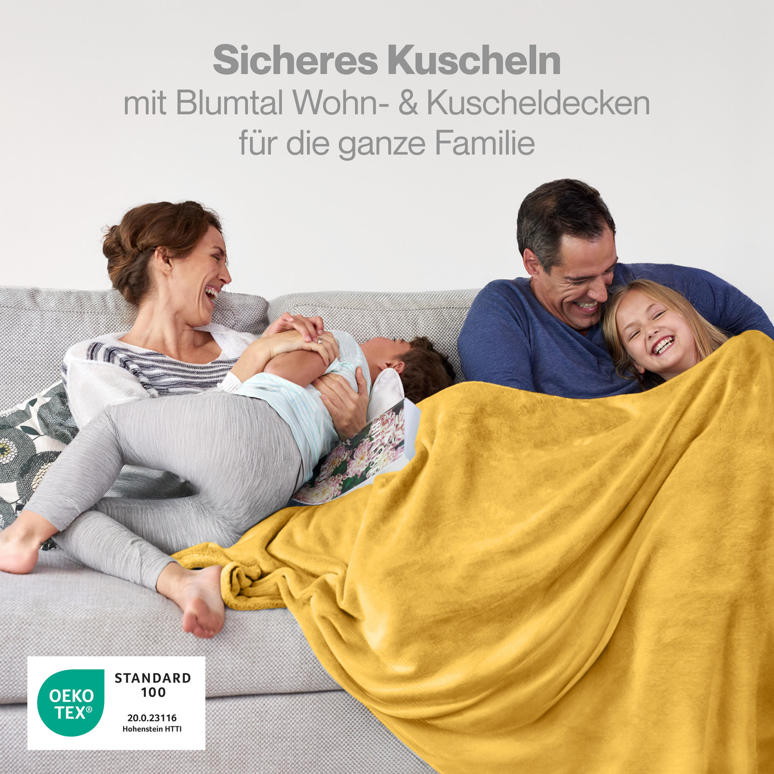 KUSCHELDECKE Anton 270/230 cm, Gelb - Gelb, Textil (270/230cm) - Blumtal