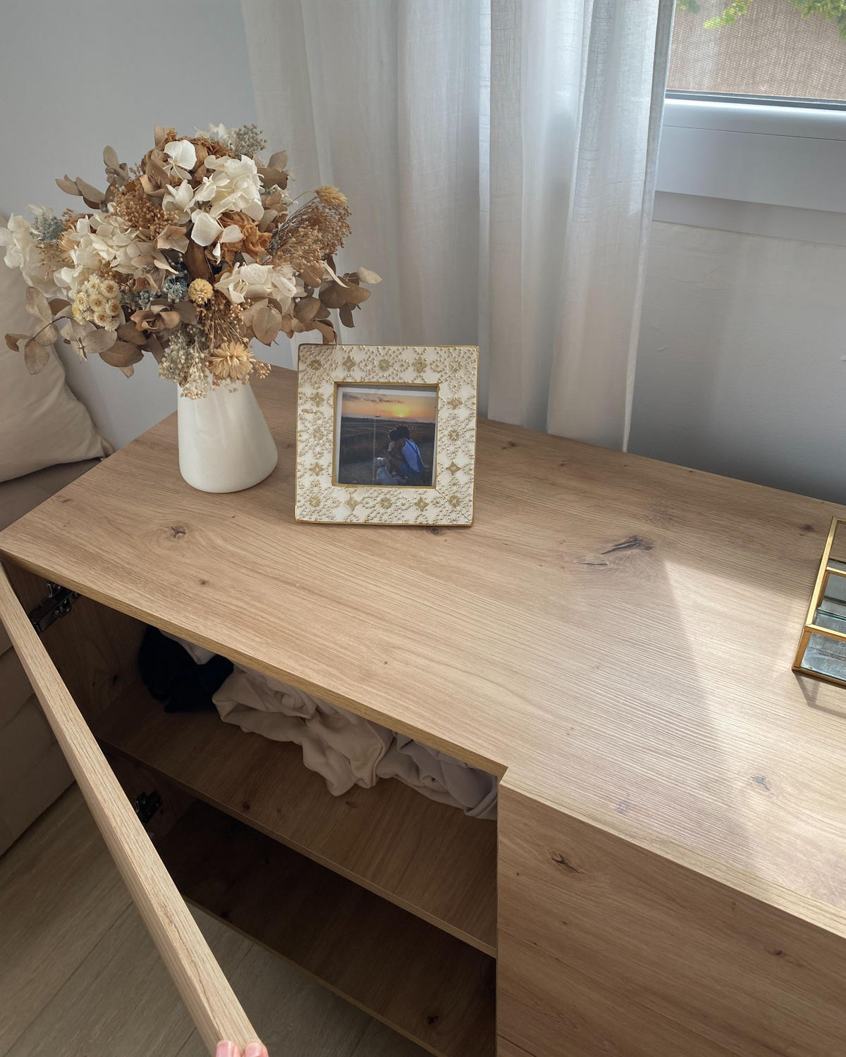 SIDEBOARD se 2 dveřmi Světle hnědý Kenora - hnědá, kompozitní dřevo (163/72/41cm) - Beliani