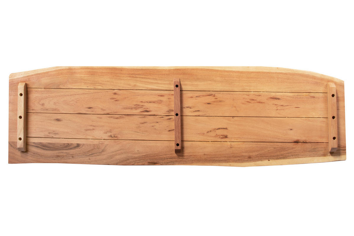 TISCHPLATTE CURTIS - Beige/Naturfarben, Akazienholz/Holz (40/140/3cm) - SAM
