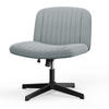 BÜROSTUHL modern, ohne Armlehnen, ohne Rollen, Kreuzgestell – Beige - Grau, Metall (66/90/45cm) - Rattantree