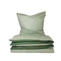 BETTWÄSCHESET Doubleface - Feinbiber - 2-teilig - 135 x 200 cm - Grün - Grün, Textil (135/200cm) - SCHIESSER