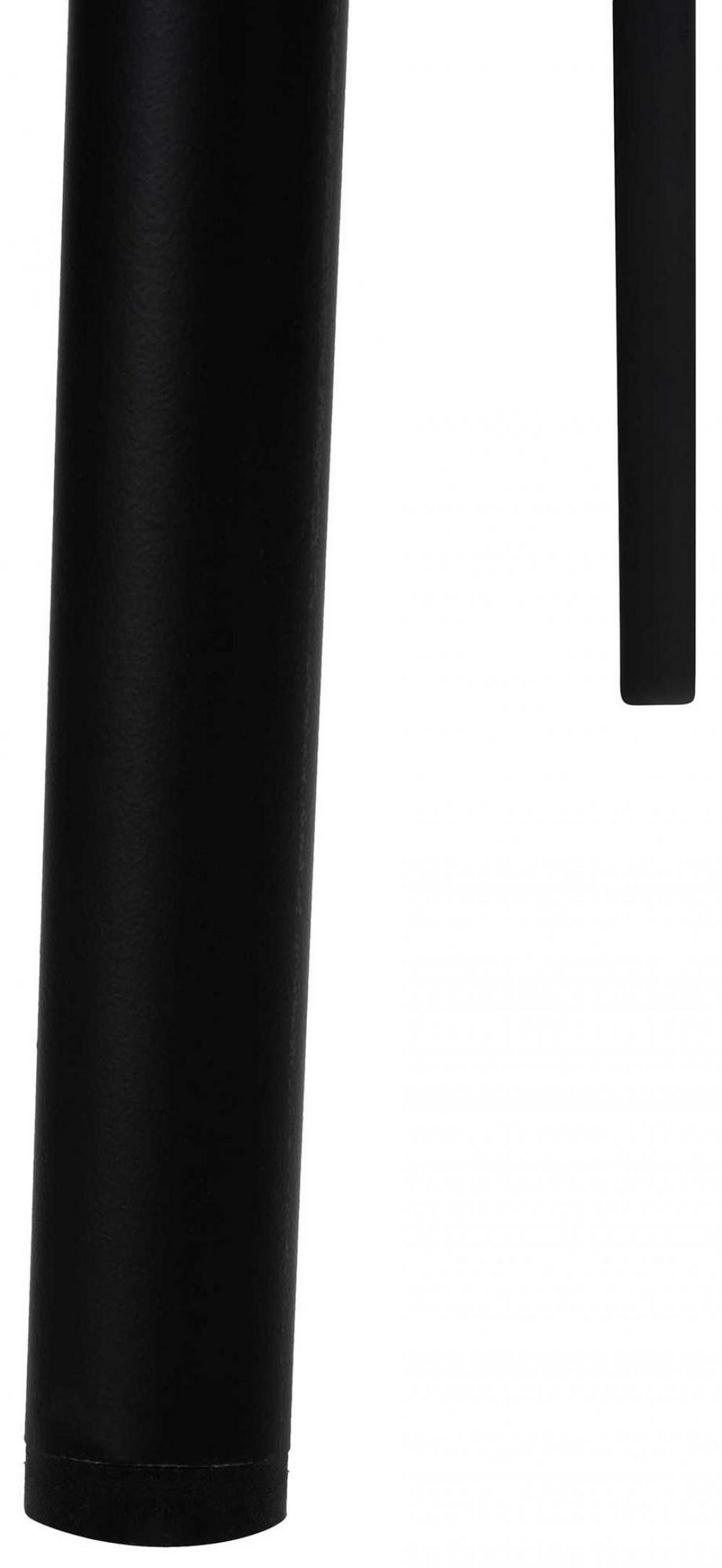 BARHOCKER Kunststoff grau - Schwarz/Grau, Kunststoff/Metall (43/114/41cm) - CLP