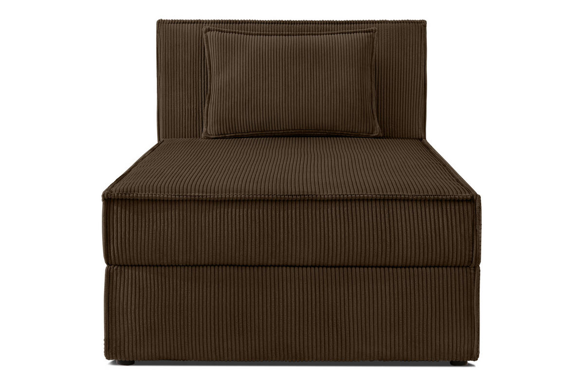 BOXSPRINGBETT ROTI Einzelbett, dunkelbraun - Dunkelbraun/Schwarz, Holz/Holzwerkstoff (80/200cm) - KONSIMO®