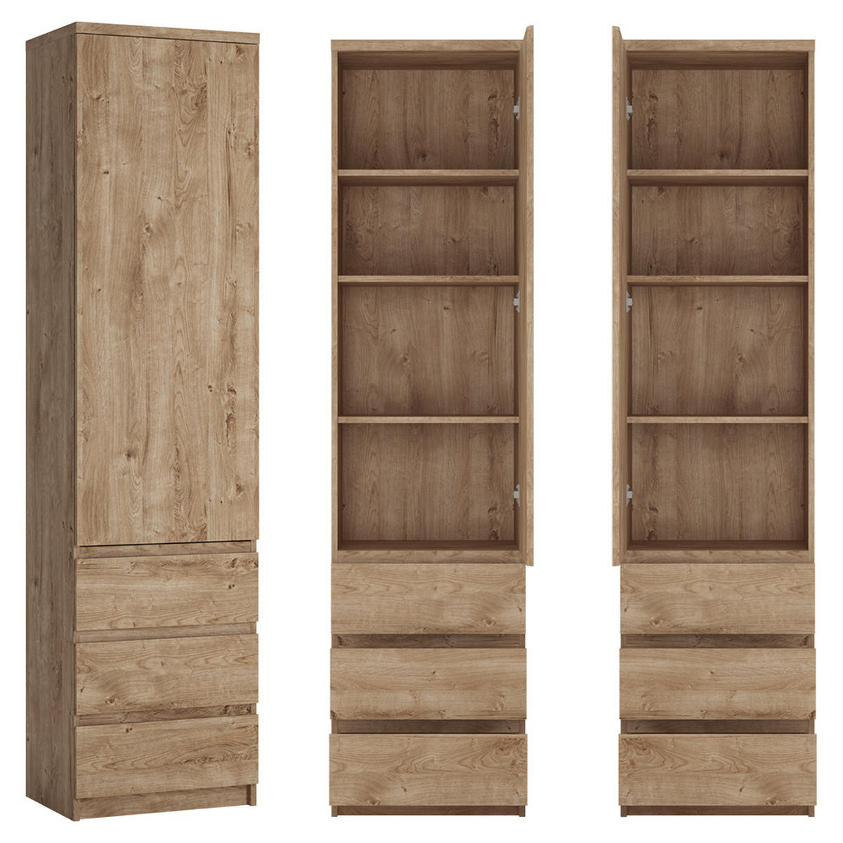 JUGENDZIMMER-SET 6-TLG. Fortaleza-13 - Braun, Holzwerkstoff (655/200/206cm) - Lomado