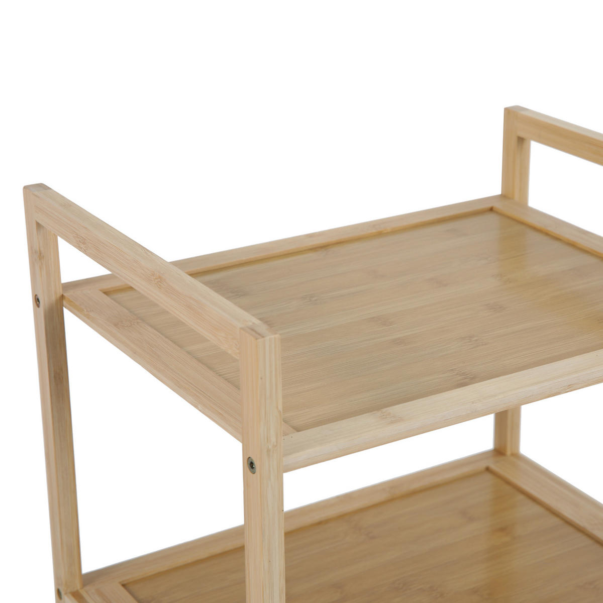 BADREGAL Puvi mit Wäschekorb - Hellbraun, Holz (44/96/33cm) - SVITA