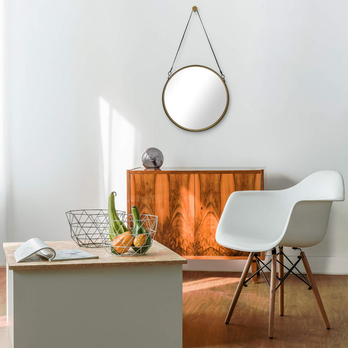 WANDSPIEGEL Gold 60/111 cm - Goldfarben, Metall (60/110.5/6cm) - KUNSTLOFT