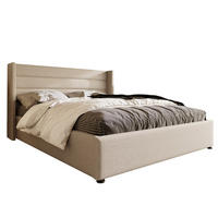 SCHRANKBETT 140/200 cm beige mit hydraulischem Bettkasten - Beige, Textil (140/200cm) - OKWISH