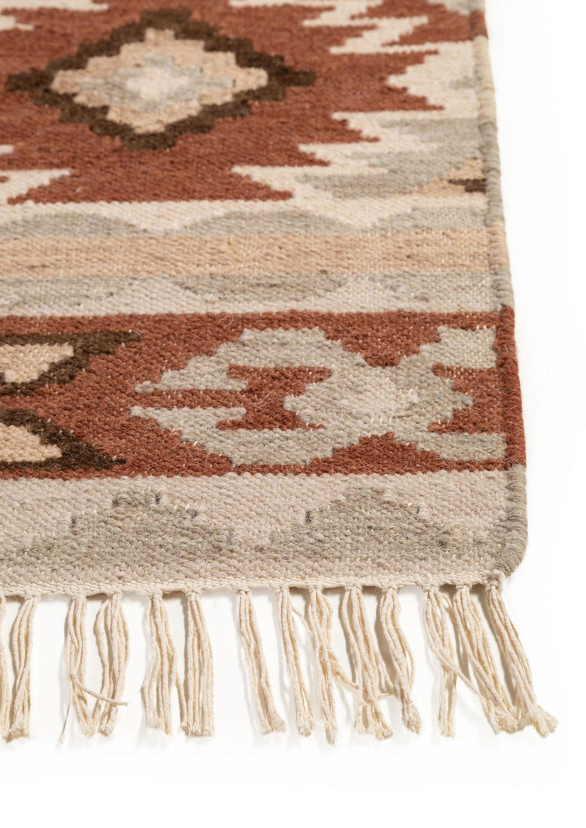 KELIM handgewebt Zohra Multicolor 70x140 cm - Multicolor, Textil (70/140cm) - benuta Pure