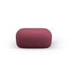 POUF Jenny aus Chenille-Stoff karmesinrot - Rot, Textil (88/40/90cm) - Micadoni