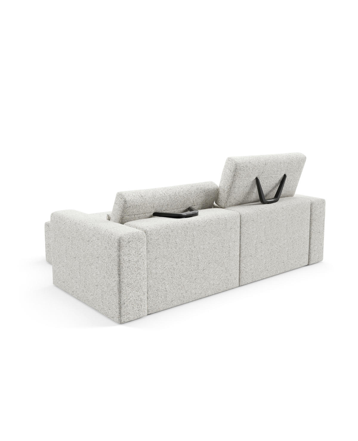 ECKSOFA Modular Premium Kupferfarben - Schwarz/Kupferfarben, Holz/Holzwerkstoff (225/172cm) - Furnisell