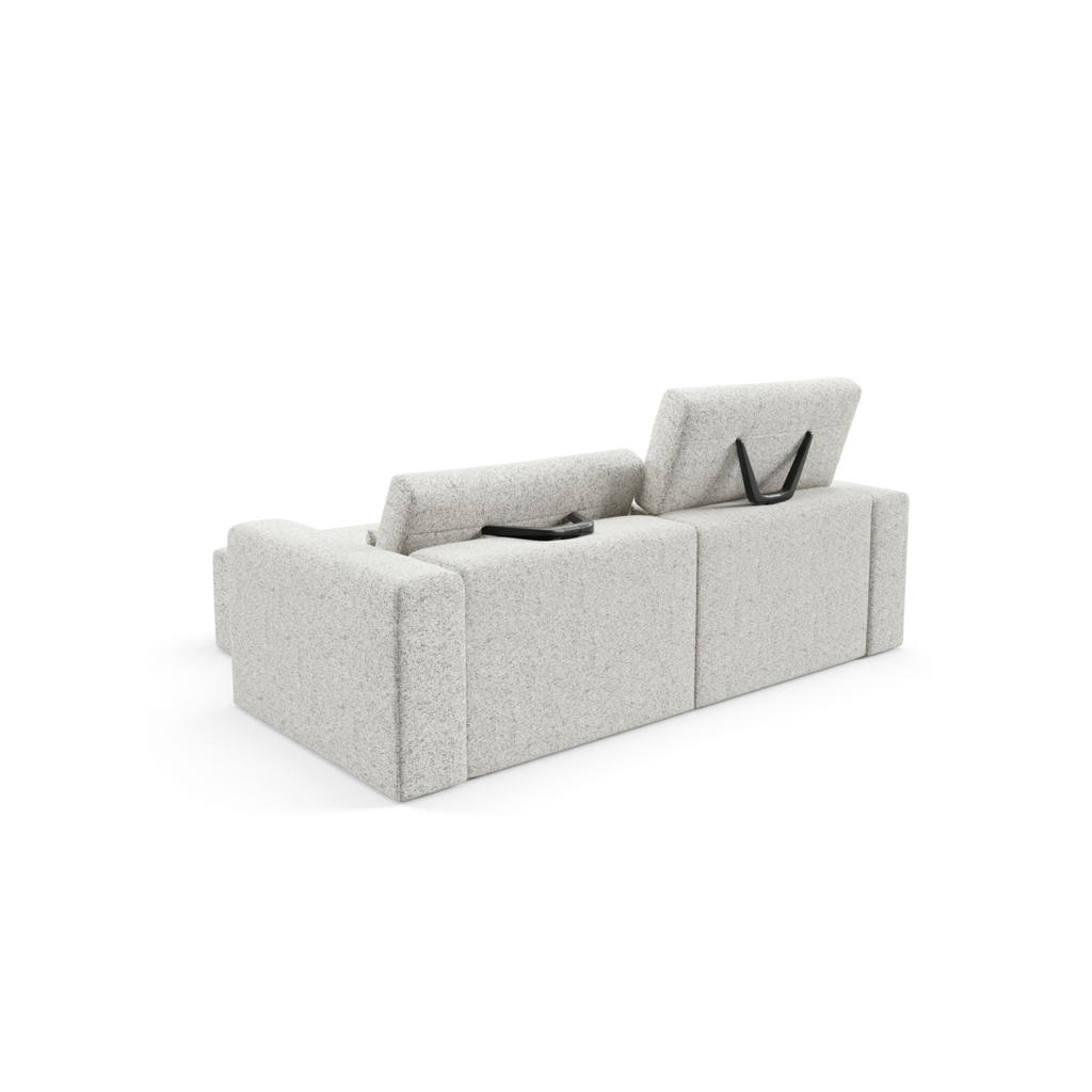 Thumbnail - Furnisell Ecksofa, Weiß, Textil, L-Form, 225x172 cm, Wohnzimmer, Sofas & Couches, Wohnlandschaften, Ecksofas