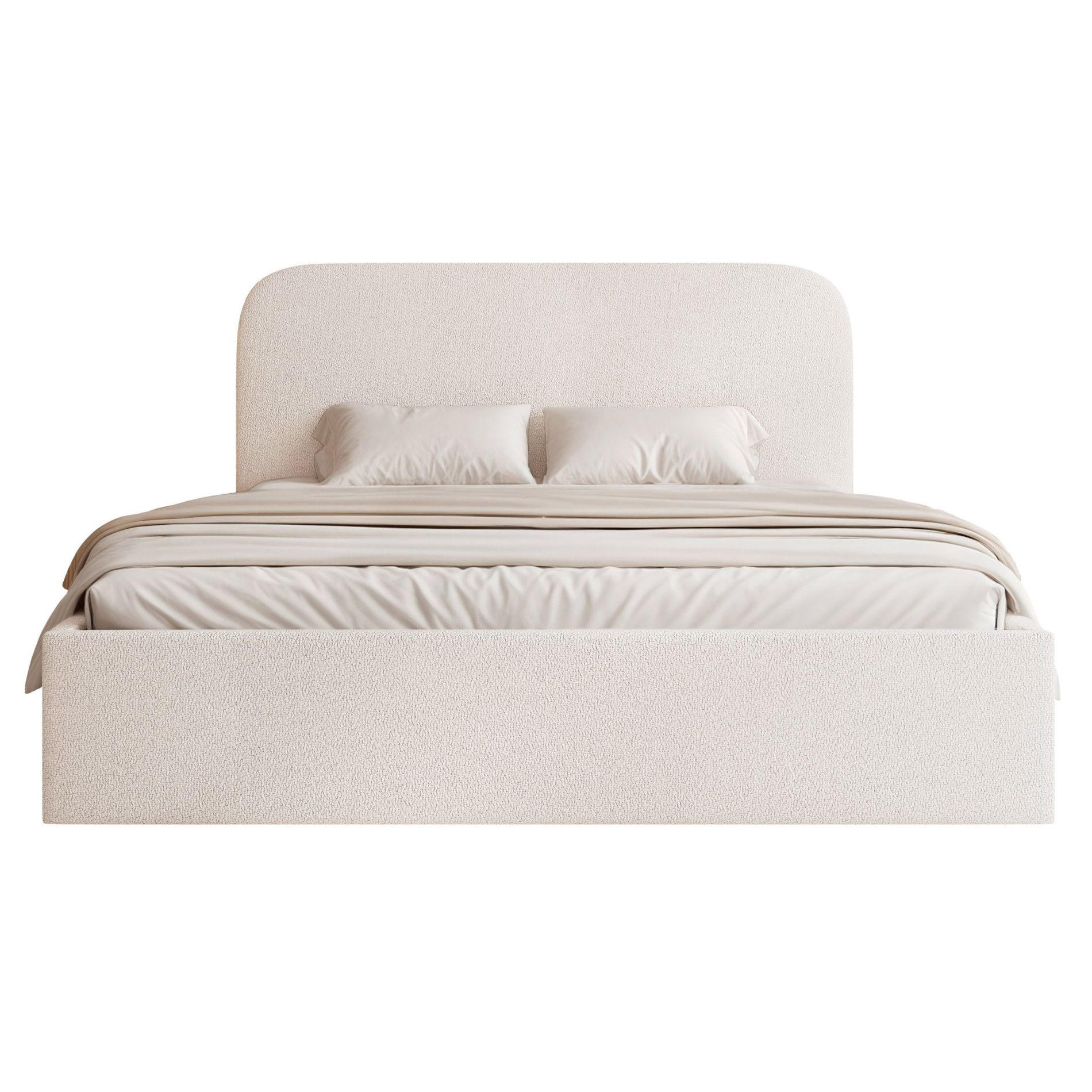 POLSTERBETT Sonvivo Cremefarben Chenille 140x200 cm - Creme, Kunststoff/Textil (140/200cm) - Selsey