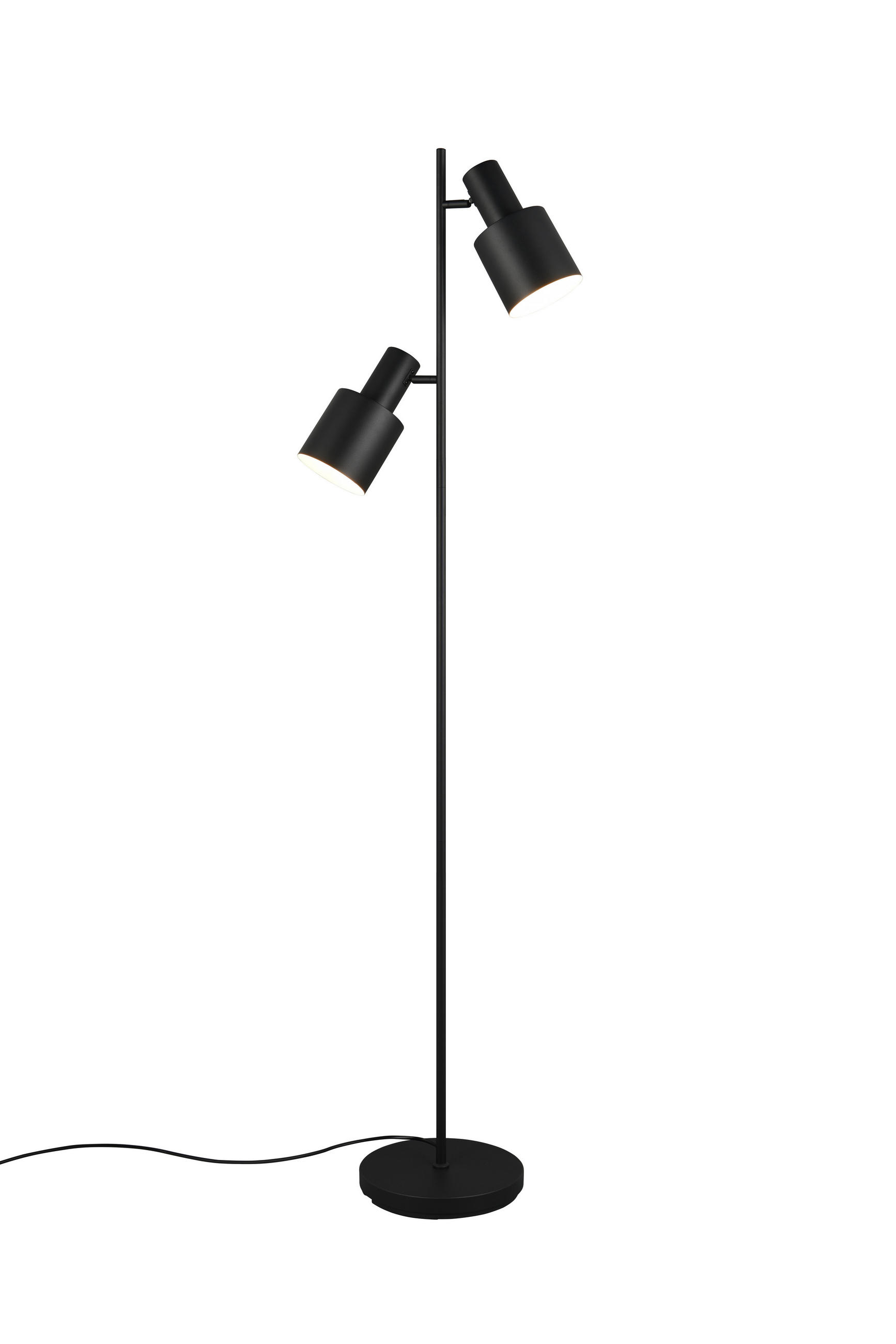 STEHLAMPE AGUDO - Schwarz - 0/0/161 cm - Schwarz, Metall (48/48/161cm) - Trio Leuchten