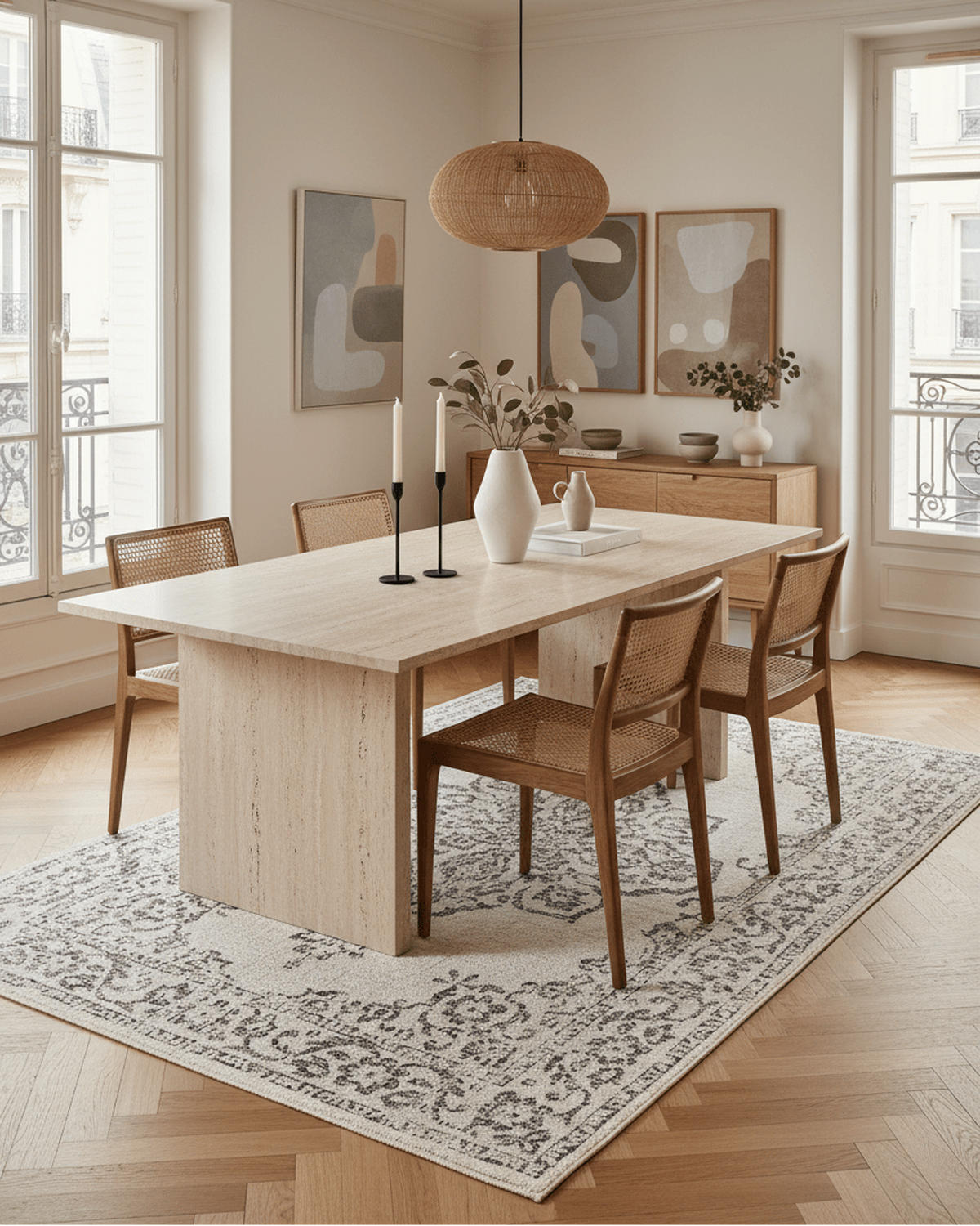 INDOOR-OUTDOOR-TEPPICH im schicken Boho-Stil grau - Grau, Textil (120/170cm) - AFK Living