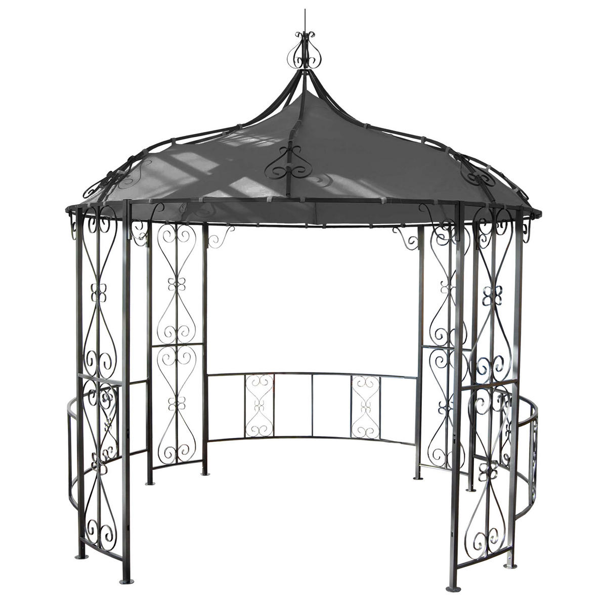 PERGOLA CABRERA Grau - Grau, Metall (296/330/293cm) - MCW
