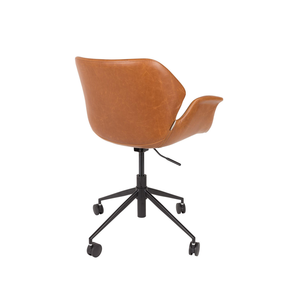 BÜROSTUHL Nikki Bürostuhl Armlehne Braun - Braun, Kunststoff (77/77.5/77cm) - Zuiver