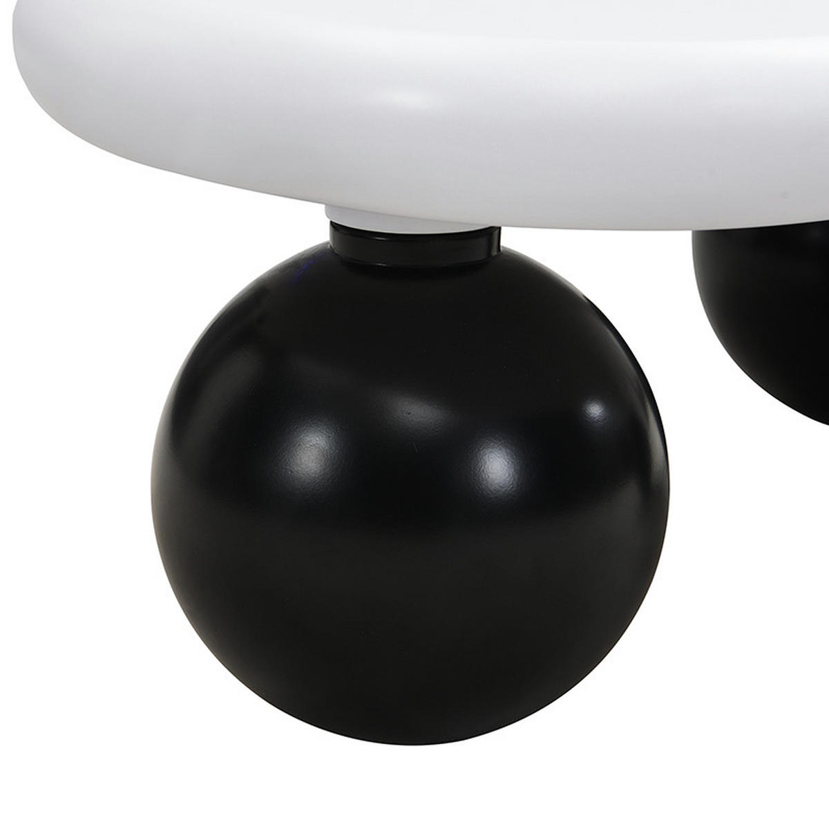 COUCHTISCH DE-114 Cloud Style Schwarz+Weiß - Weiß, Holzwerkstoff (63/95/32cm) - ComfortXL