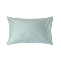 BIO-KISSENBEZUG Satin, Fadendichte 400 - Hellblau, Textil (48/74cm) - Homescapes