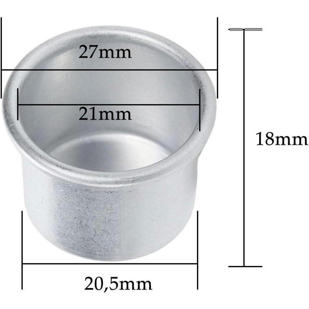 KERZENHALTER 40-teiliges Set Metall Silber - Silberfarben, Metall (0.2/0.2/0.3cm)