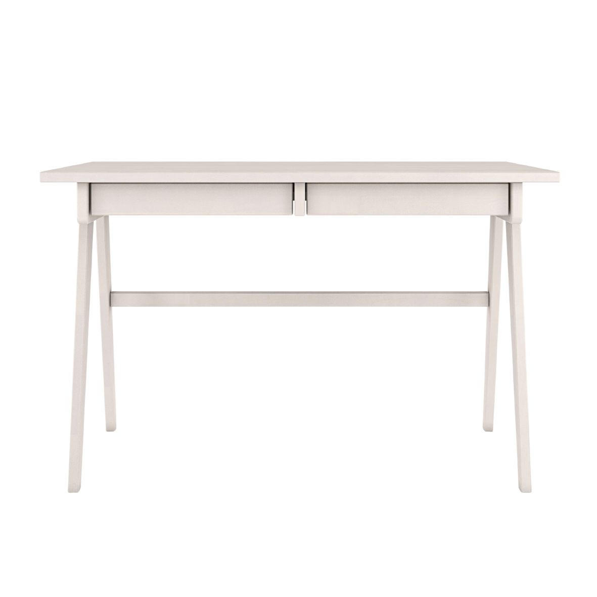 SCHREIBTISCH Edda, 120/65/75 cm in Weiß, Buchenholz - Weiß, Holz/Buchenholz (65/120/75.5cm) - Visby